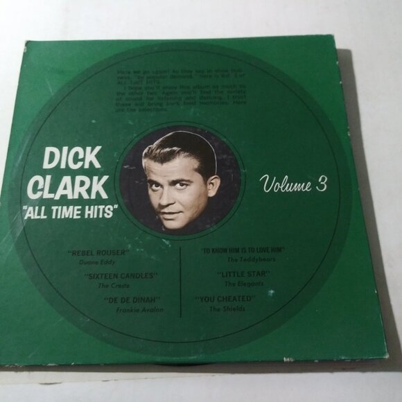 Dick Clark "All-Time Hits" Volume 3 VG+ 45RPM EP Record & Pic Sleeve 1958 OLDIES - Picture 3 of 5